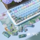 Daisy 104+34 / 54 MDA / Cherry / MCA Profile 4-sided Clear Keycap Set Cherry MX PBT Dye-subbed for Keyboard